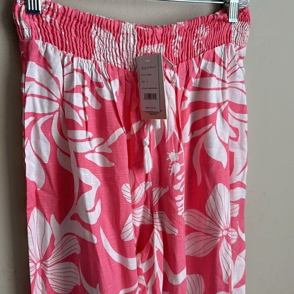 Kiwi + Punch Flamingo Pink Floral Pants M - Picture 2 of 4